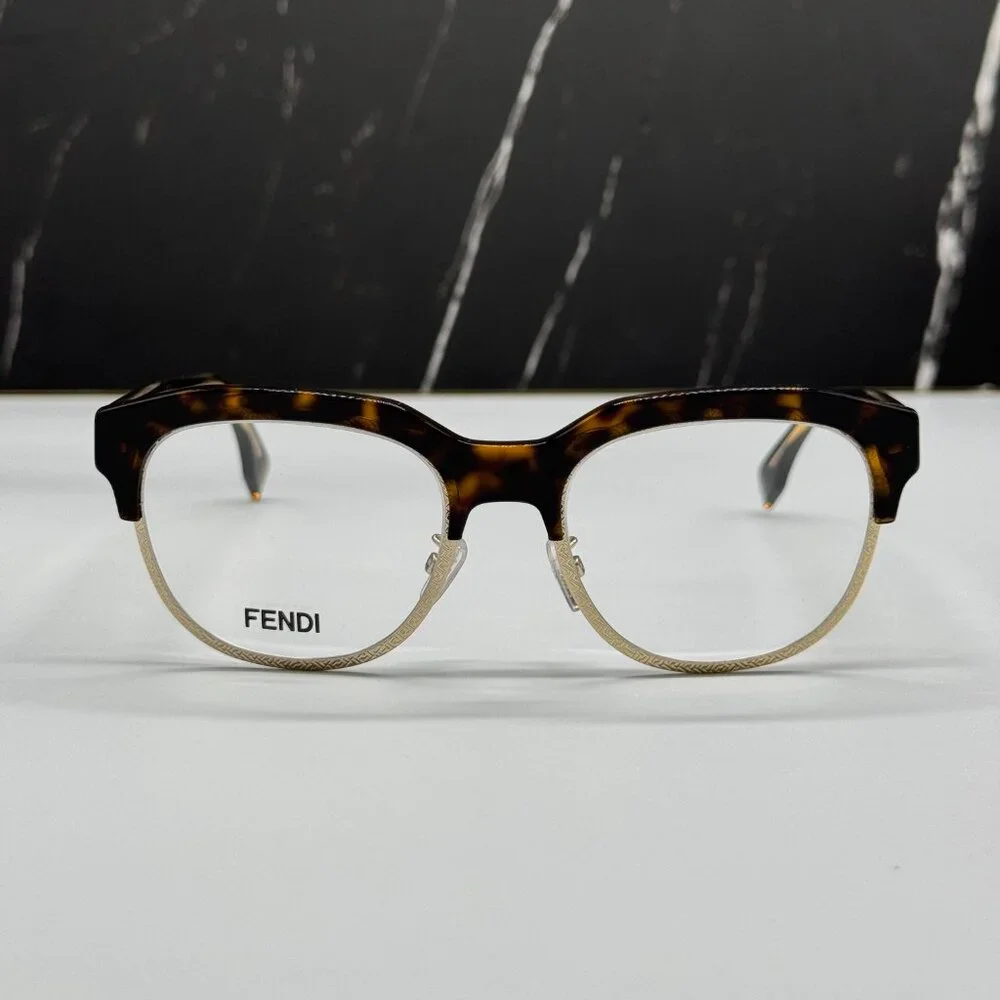 NEW FENDI FE50068U 052 HAVANA WOMEN EYEGLASSES FENDI